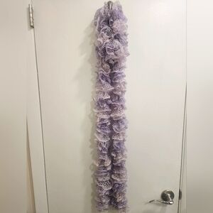 Periwinkle Handmade Ruffle Scarf Size L